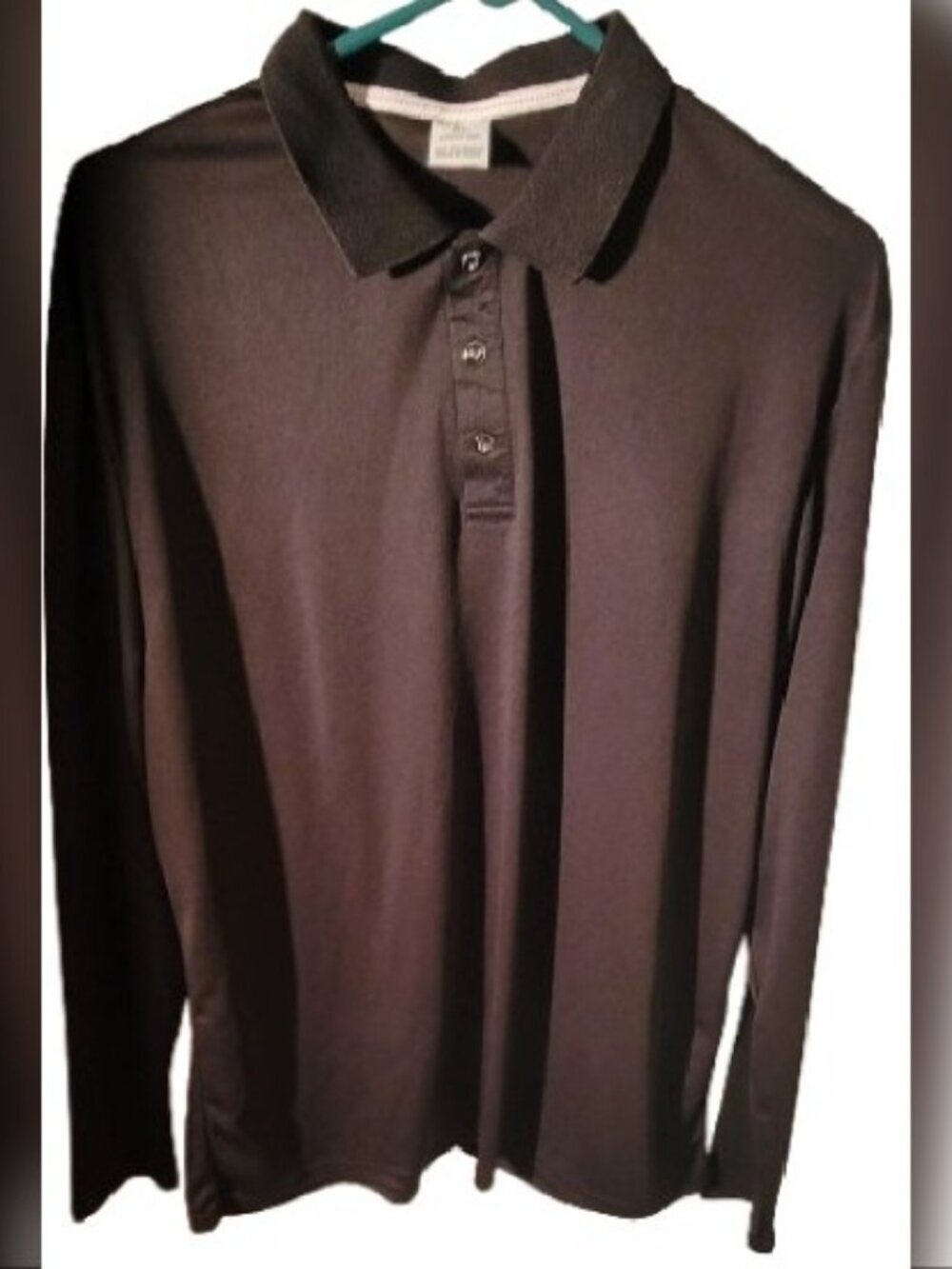 NWOT Men's Long Sleeve Slim Fit Polo Shirt Size XL